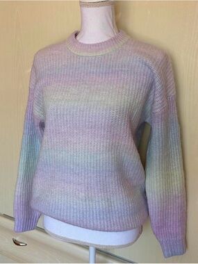 H&M Pastel Ombre Crewneck Sweater - Lavender, Mint, Baby Blue